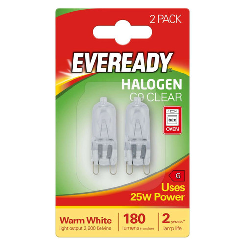 Eveready 25w halogen - x, g9