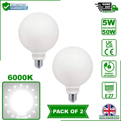 Cool white g80 e27 - cool,