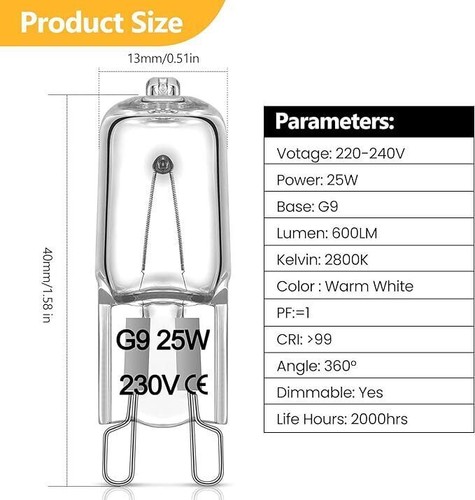 Halogen bulbs - 10,