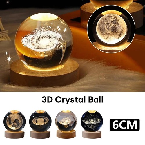 Astronaut crystal ball - crystal, night