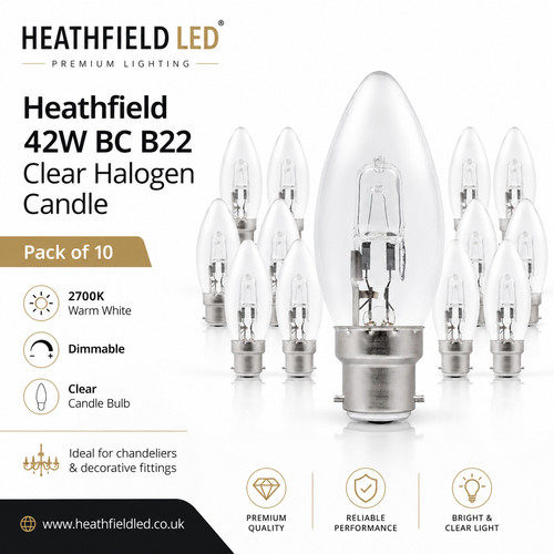 Heathfield 42w b22 clear - 42w,