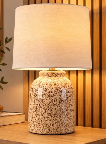 Ceramic speckled table - ceramic, &