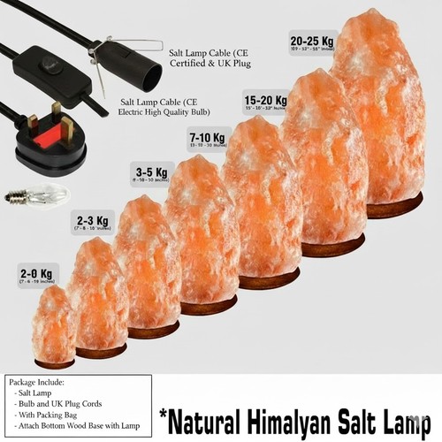 Himalayan salt lamp - salt, crystal