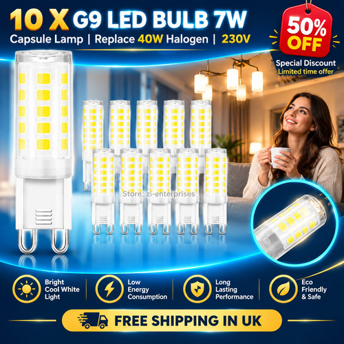 Led bulb 7w cool white - g9,