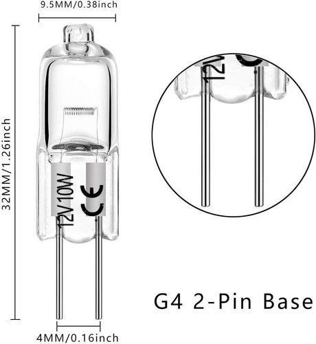 Halogen bulbs capsule - g4,