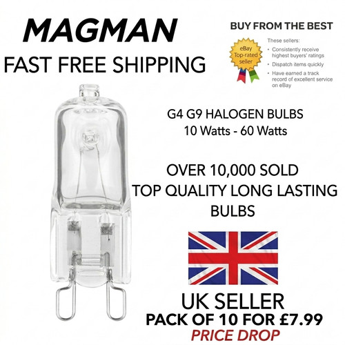 Pack halogen bulbs - g9,