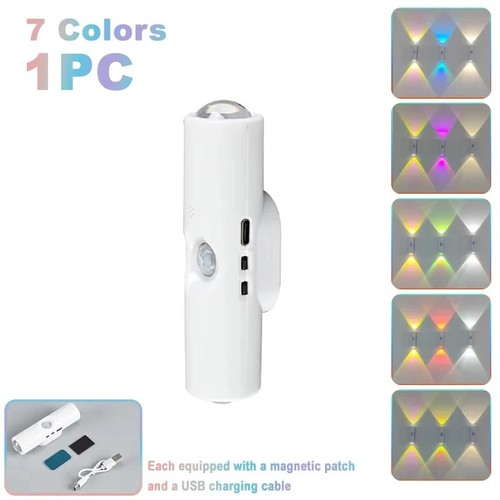 Magnetic rgb led night - led, light