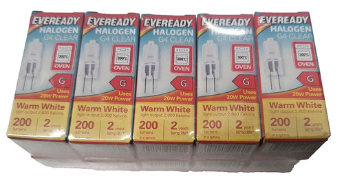 10x halogen capsule bulbs - g4,