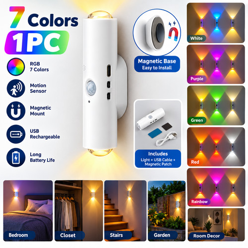 Magnetic rgb led night - rgb,