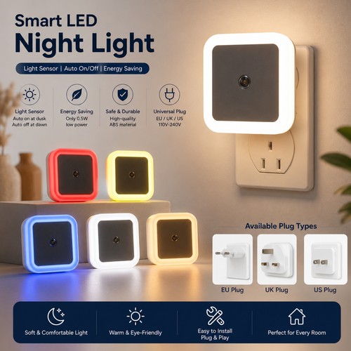 Automatic led night light - 2x,